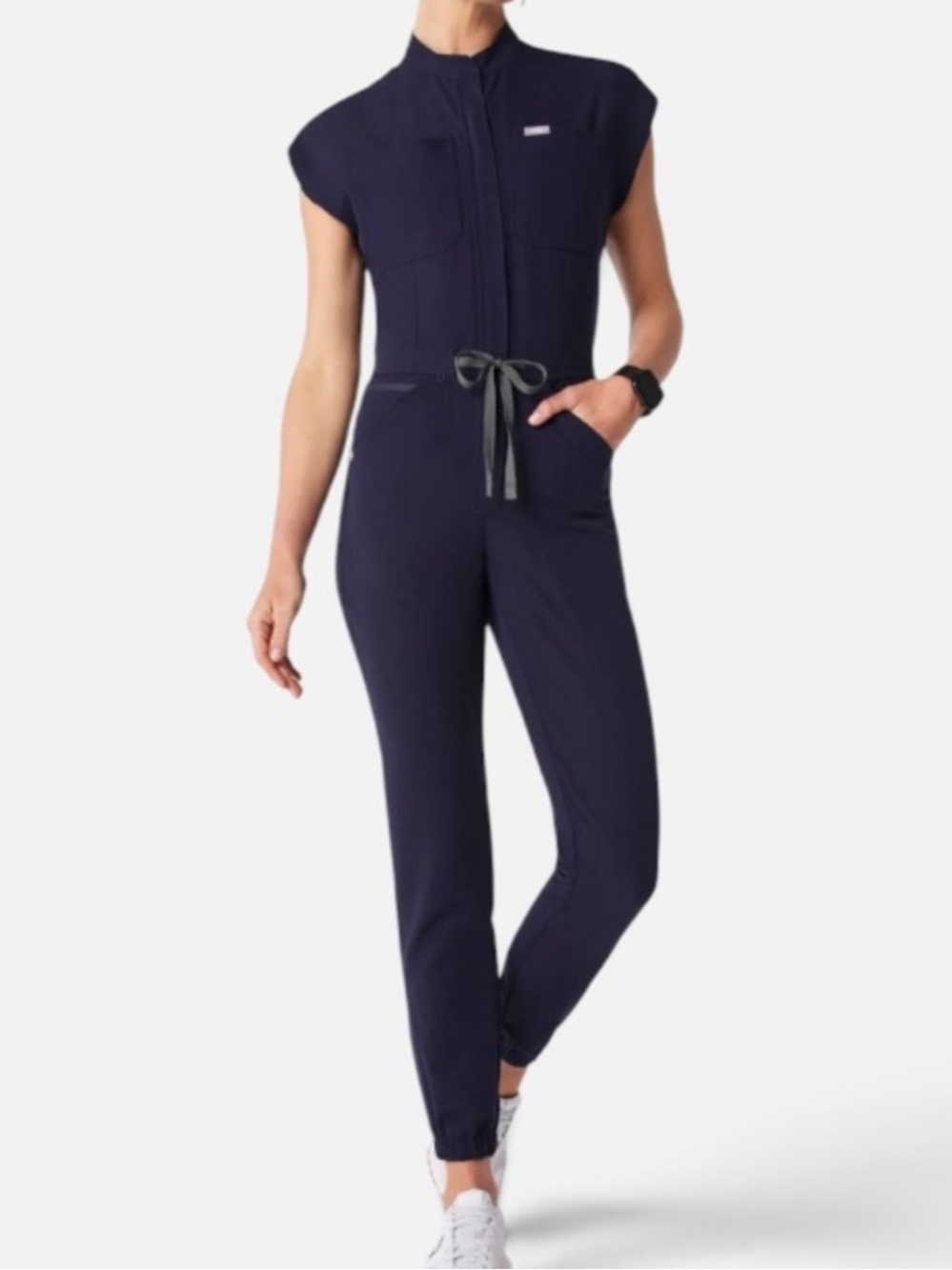 FIGS Rafaela Jogger Scrub Jumpsuit in Navy sz S